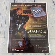2006 Quake 4 Sound Blaster Gaming Print Ad/Poster Promo Art Magazine Page picture