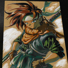 Crono Chrono Trigger Art Print Signed 8.5x11 | Art by Keyeske picture