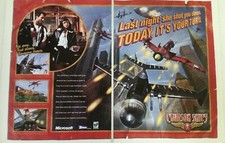 2000 CRIMSON SKIES 2-Page vintage Video Game PRINT AD PC great artwork picture