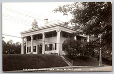 Real Photo Postcard Admiral William Veazie Pratt Residence Belfast Maine A185 picture