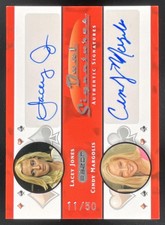 2010 Razor Dual Signatures #DS7 Lacey Jones Cindy Margolis /50 picture