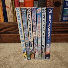 Saturn Apartments Complete English Manga Volumes 1-7 By Hisae Iwaoka Ex-Library  picture
