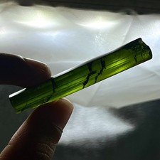 Rare Large Green Tourmaline Pencil Rough, 58.78 Ct, 61x10x8mm picture