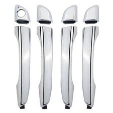 Chrome Exterior Door Handles 4PCS, Front Rear Left Driver Right Passenger picture