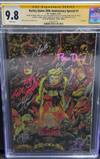 Harley Quinn 30th Virgin CGC 9.8 SS 🦇7x Auto Bruce Timm Dini Palmiotti Strong🔥 picture