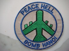 USAF BOMBING MISSION PEACE HELL, VIETNAM WAR PATCH picture