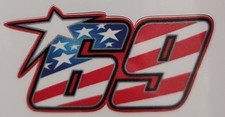 Nicky Hayden 69 craft plastic vinyl polyvinyl chloride PVC sticker decal MotoGP picture
