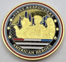 * First Responders Challenge Coin Real American Heroes Honor Service Sacrifice picture