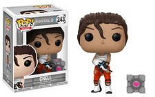 🔥Funko Pop Games: Portal - CHELL (w/ PORTAL GUN) #243 VAULTED PROTECTOR🔥 picture