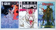 Comic Lot - Defiance #5, GrayArea #2, Repo #5 - VF - Featuring John Romita Jr picture