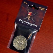 Pirates of the Caribbean Cursed Aztec Gold Coin Medallion Jack Sparrow Treasure picture