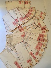Lot Of 60 Handwritten Love Letters World War 2 WWII Southbridge MA 1940s APO 942 picture