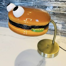 🍔 Vintage McDonalds Lamp Burger Statue Playland Burger Lamp picture