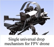 Single Universal FPV Drone Payload Drop System Adjustable Strap Mount picture