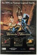 Wizards & Warriors Print Ad Game Poster Art PROMO Original Advert RPG DW Bradley picture