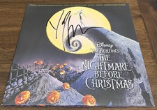 DANNY ELFMAN Signed THE NIGHTMARE BEFORE CHRISTMAS VINYL BECKETT BX50599 picture
