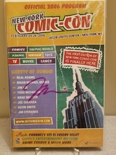 🔥RARE 1st New York COMIC CON 2006 PROGRAM, SIGNED JIM LEE +DC Comix Fandex NYCC picture