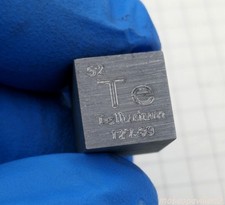 99.99% Pure Tellurium Te Metal Cube 10mm Element Sample Periodic Table Collect picture