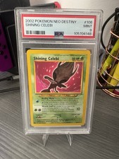 Shining Celebi 106/105 PSA 9 Neo Destiny Pokemon Chance Pack picture
