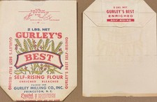 1950s Vintage Gurley's BEST Self-Rising Flour Gurley Milling Co. 