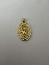 18k Gold Over Sterling Silver Miraculous Medal picture