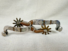 McChesney Style Double Mount Gal-Leg SINGLE Spurs picture
