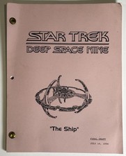 Star Trek Deep Space Nine The Ship Final Draft Script July 16 1996 Vintage picture