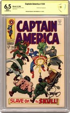 Captain America #104 CBCS 6.5 Witnessed Sig Jim Steranko 1968 22-0692A42-148 picture