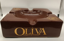 Oliva Family of Cigars Brown Ceramic Cigar Ashtray 8