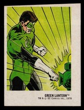 1978 ORIGINAL Tastee DC Comics Superheroes Stickers GREEN LANTERN Card 30 of 30 picture