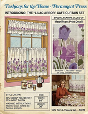 Vintage 1970s/80s Deadstock Spring Floral Cafe Curtain Set of 2 Panels picture