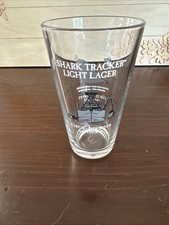 Cisco Brewers (Nantucket MA) Shark Tracker Light Lager Beer Pint Glass 16oz picture