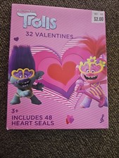 Vtg DreamWorks Trolls Valentine Day Cards New In The Box Sealed Box picture