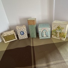 5 Avon oCologne Miniatures Precious Doe, Teddy Bear, Mouse Bride, song of Spring picture