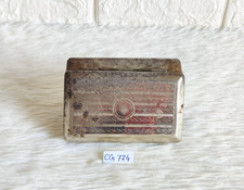 Antique Rectangular Cigarette Tobacco Tin Compact Box Barware Rustic Boho CG724 picture