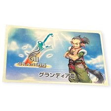 Sony PlayStation 2 PS2 Grandia III 3 2005 Memory Card Sticker picture