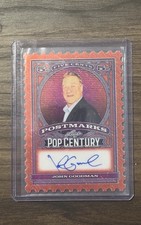 2026 Leaf Metal Pop Century John Goodman 1/1 Postmarks Auto Orange Shimmer picture