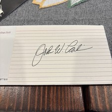 John W Carlin Governor Of Kansas 8th Archivist Of The US Signed Autograph picture