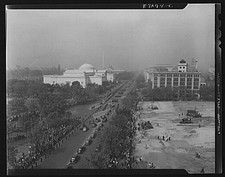 Photo:New Delhi India 1930s Boulevard Aerial View Government Buildings picture