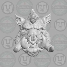 Mudrick Pig Head v3 custom for 1:6 1:10 1:12 1:18 fantasy action figures picture