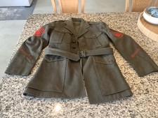 Identified And Dated WWII USMC Enlisted Jacket And Belt picture