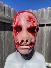 Bloody Skinned Pig Face Mask Latex Leatherface Halloween Mask Pig Butcher Mask picture