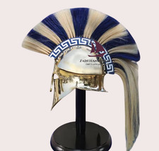 ZAIN Bronze Corinthian Helmet Replica 18 Gauge Greek Spartan Historical natural picture