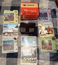 Vintage Sawyer's View-Master Model E Lot in Box + 8 Travel Reel Packets Tested picture
