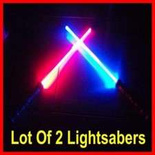 Lightsaber Star Wars (LOT OF 2)  FX Sound Light Saber Sword Toy LOWEST PRICE picture