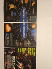 Rare 1995 Retro Sci-Fi Space Combat Gaming Magazine Ad Lot 3DO Jaguar Arcade picture
