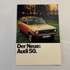 Audi 50 Poster Sales Brochure Catalog Advertising 1974 1975 GERMAN picture