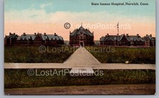 State Insane Hospital Norwich CT Connecticut Postcard O2 picture