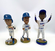 Los Angeles Dodgers Baseball Bobbleheads Set of 3 Karros Gibson Puig picture