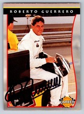 Roberto Guerrero Autographed 1992 Career Card Indy Car Racer Autograph picture